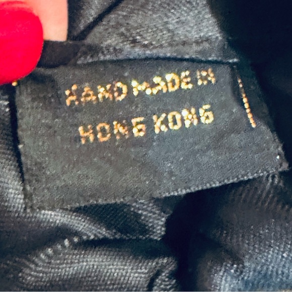 🌟HP🌟VTG 1950s Black & Floral Petit Point Handbag Hong Kong - Picture 5 of 9